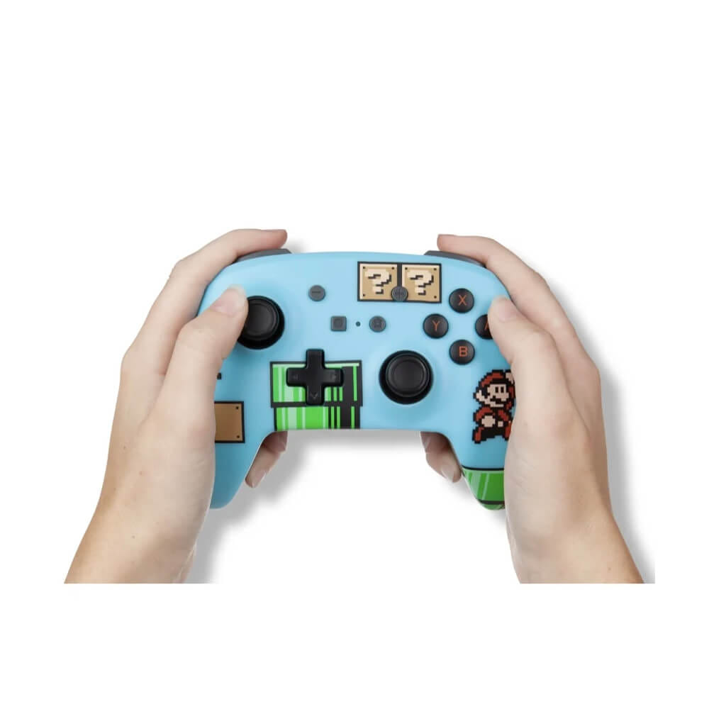คอนโทรลเลอร์ POWERA ENHANCED (ไร้สาย) ลาย SMB3 สีฟ้า สำหรับ NINTENDO SWITCH